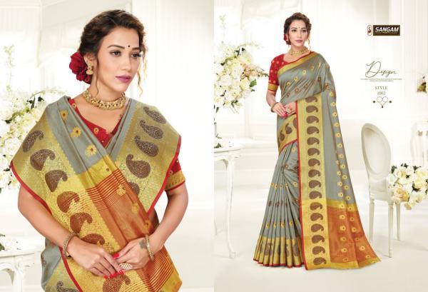 Sangam Vastra Nidhi Fancy Cotton Handloom Saree